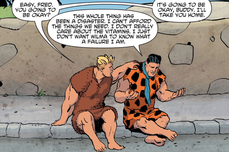 Illustration for article titled The Flintstones Comic Is a Darkly Funny Story About the Perils of Late Stage Capitalism